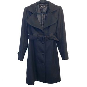 Forever 21 Black Trenchcoat Size Small